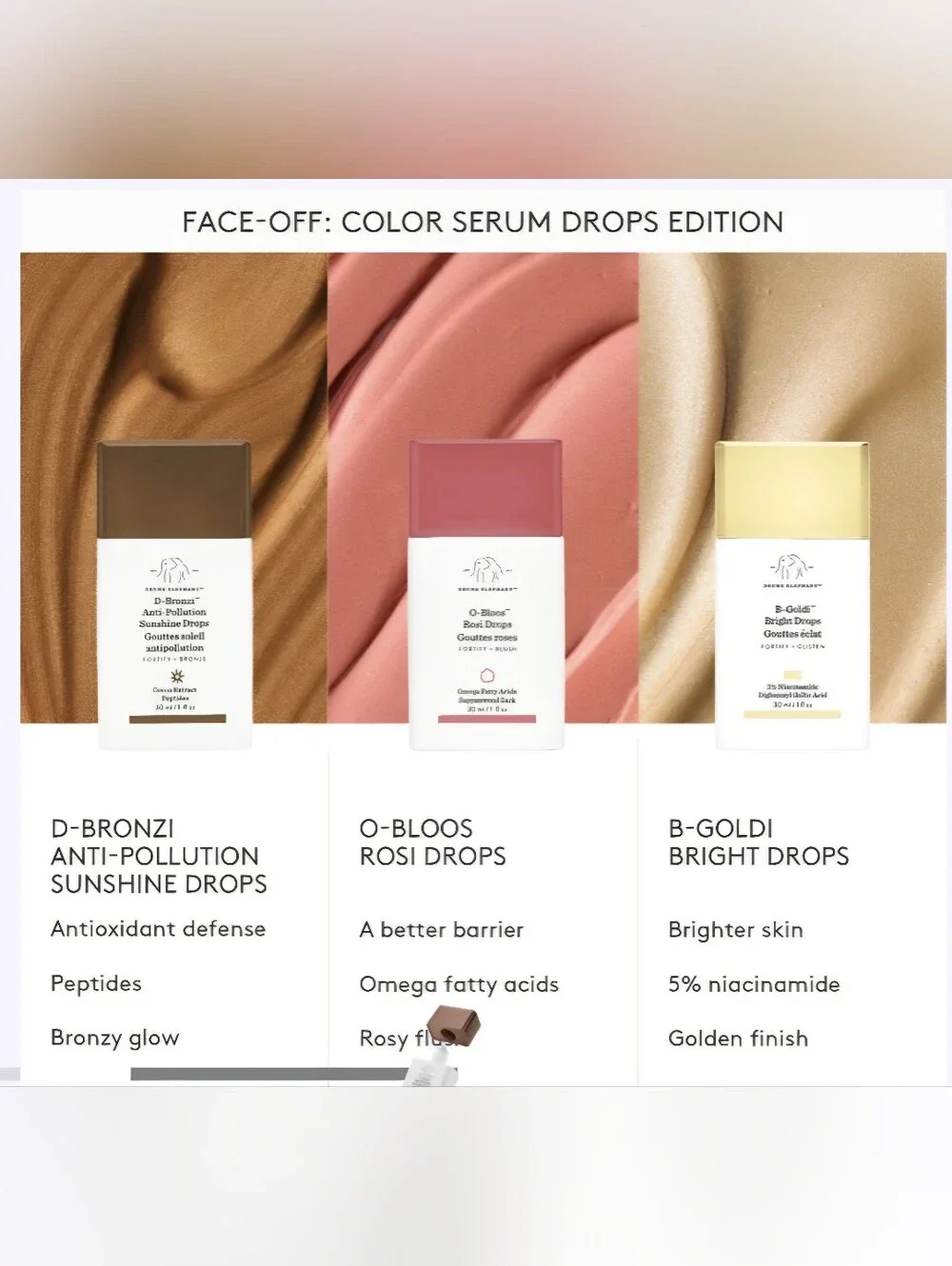 Drunk Elephant D-Bronzi Bronzing Drops With Peptides